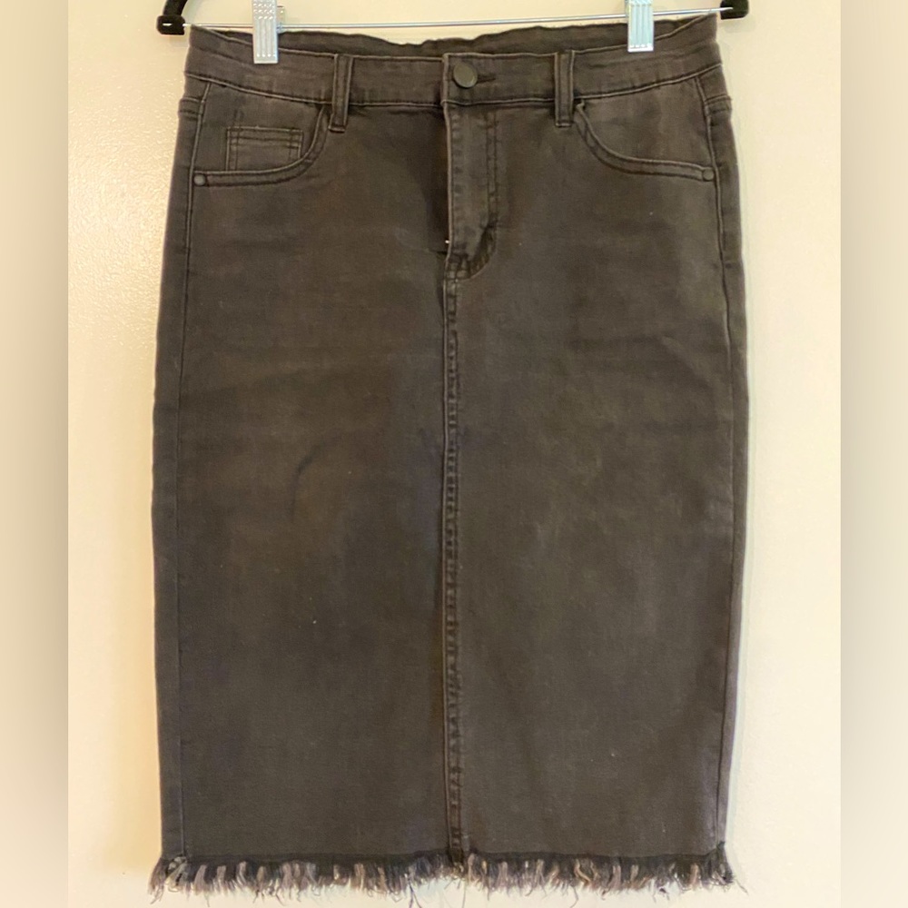 Denim Pencil Skirt